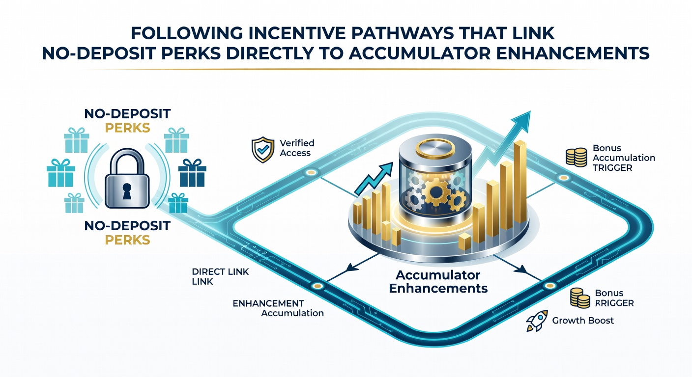 Flowchart illustrating how no-deposit credits move through betting stages to reach accumulator boost eligibility