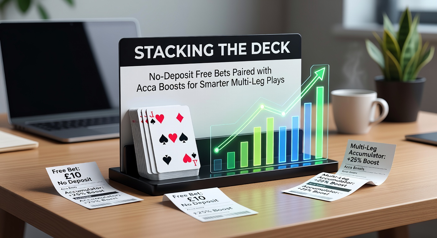 Dynamic graphic of interlocking gears representing the seamless integration of free bets and acca boosts in multi-leg betting strategies